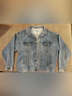 Vintage camel cigarette Blue Denim Jacket L